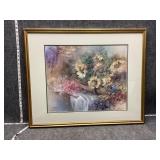 Signed framed wall art