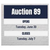 Auction #89 Dates and Times