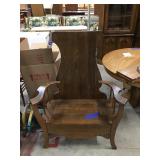Vintage Hall Seat with Mirror