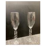 vintage champagne flutes