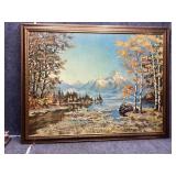 Signed framed wall art