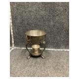 silver-plated  chafing dish stand