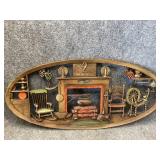 vintage Burwood wall plaque