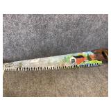 Decorative crosscut logging saw