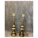 Brass table lamps