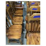 Wooden Dining Chairs (6)