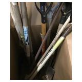 Box of Shovels and Rakes