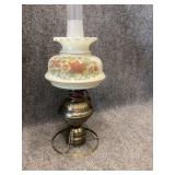vintage milk glass hurricane table lamp