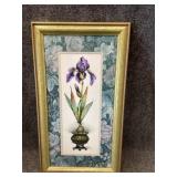 framed botanical flower  wall  Art