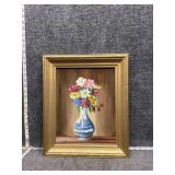 Framed signed painting