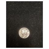 1944 United States Mercury Dime & eternity band