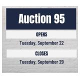 Auction #95 Dates and Times