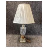 Vintage crystal table lamp