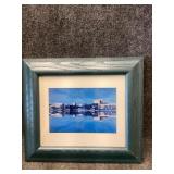 waterfront cityscape Framed wall Art
