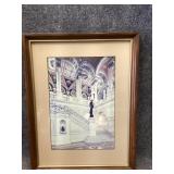grand staircase framed wall Art