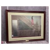 framed vintage print titled 'Stairway'