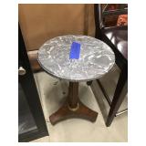 Marble Top Accent Table