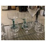 Assorted Drinking glassware
