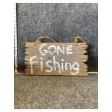 Gone fishing sign