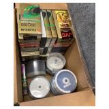 VCR TAPE, CASSETTE TAPES, CDS