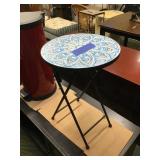 Folding Mosaic Side Table