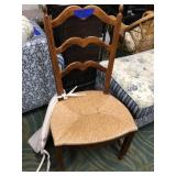 Ladder Back Chair with Rush Seat
