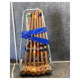 vintage 6-player croquet set