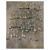 Silver plated souvenir collector spoons