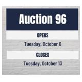 Auction #96 Dates and Times