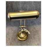 vintage brass adjustable banker's desk lamp