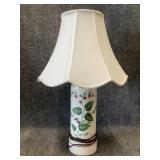 vintage hand-painted ceramic table lamp