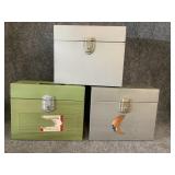 Metal Storage/ filing Boxes