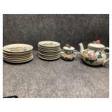vintage Red Wing Pottery hand-painted set