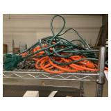 Green & orange  Extension cords