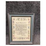 Small 'Why God Made Little Girls' Framed wall Art