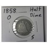 1850-O Liberty Seated Half Dime