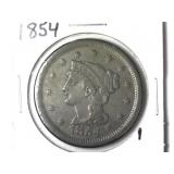 1854 Large Cent