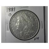 1881-O Morgan Silver Dollar
