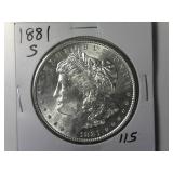 1881-S Morgan Silver Dollar
