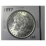 1887 Morgan Silver Dollar