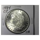 1884-CC Morgan Silver Dollar