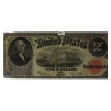 1917 Large Sized $2 US Note
