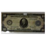 1914 $10 Mn Large Sized Federal Reserve Note