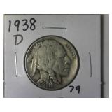 1938-D Buffalo Nickel