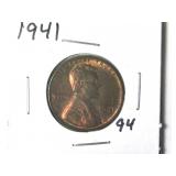 1941 Lincoln Wheat Cent