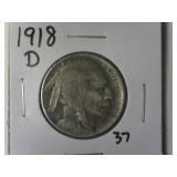 1918-D Buffalo Nickel