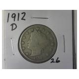 1912-D Liberty V-Nickel