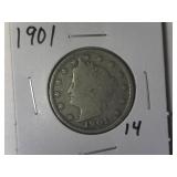 1901 Liberty V-Nickel