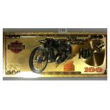 Harley Davidson 100 24kt Gold Note