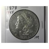 1878 7TF Morgan Silver Dollar